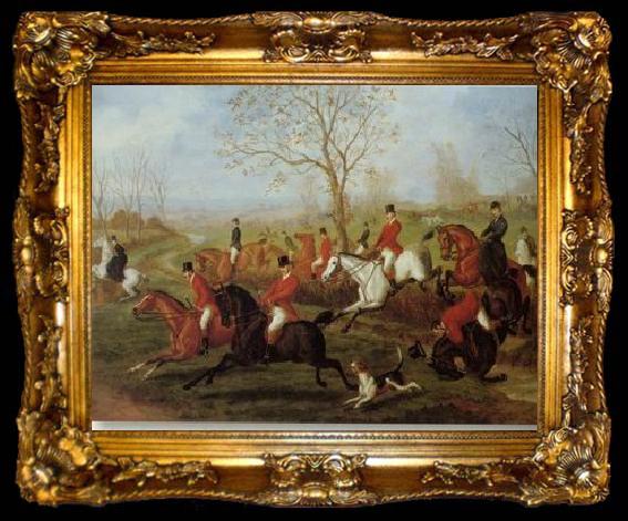 framed  unknow artist Classical hunting fox, Equestrian and Beautiful Horses, 074., ta009-2